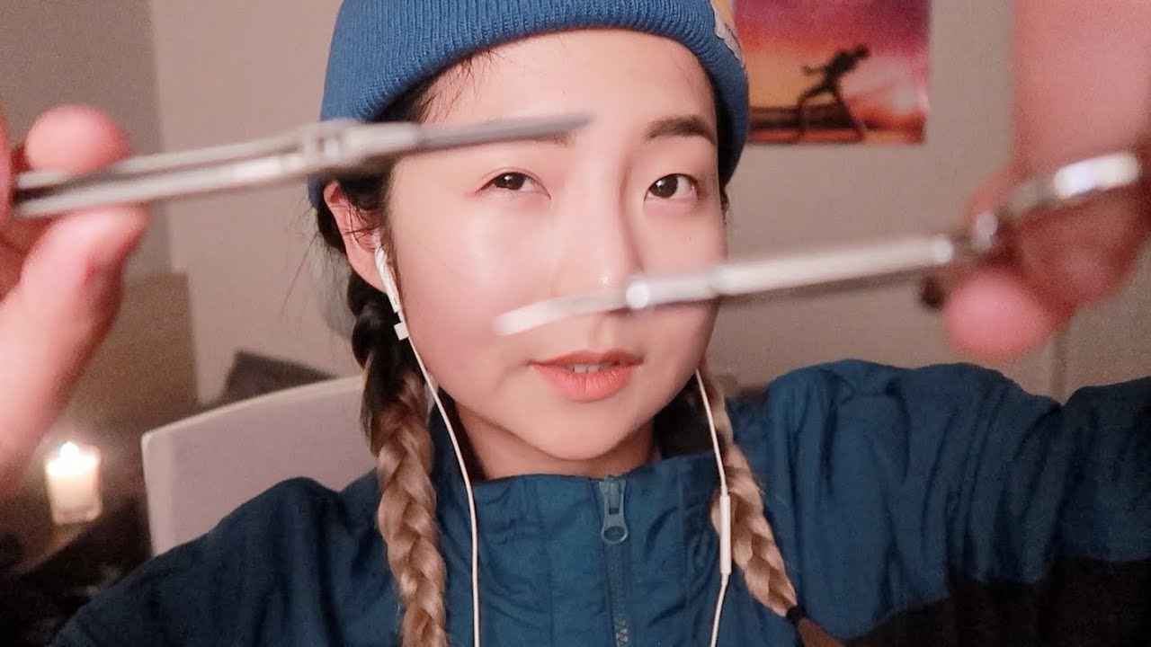 [한국어 Korean ASMR] 까칠한 사장님이 해주는 눈썹 관리 doing your eyebrows (personal attetion)