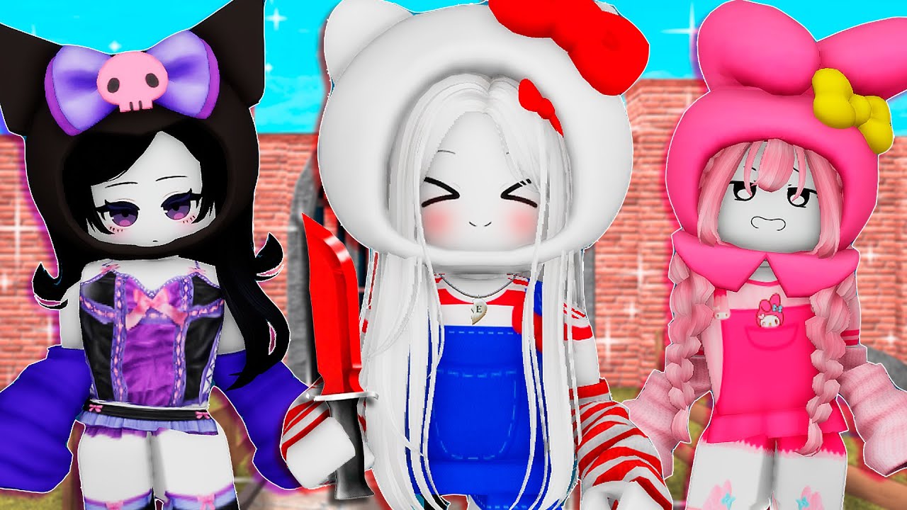 VIRAMOS A TURMA DA HELLO KITTY no MURDER MISTERY 2! - ROBLOX