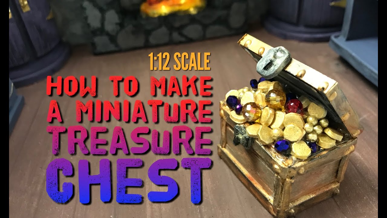 How to make a Miniature Treasure Chest - Part 4 in the medieval series