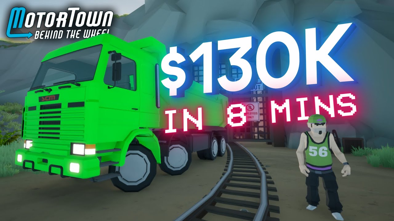 2 FAST ways to Iron or Coal Run SOLO | Motor Town: Behind The Wheel | Gwangjin shortcut jump skip