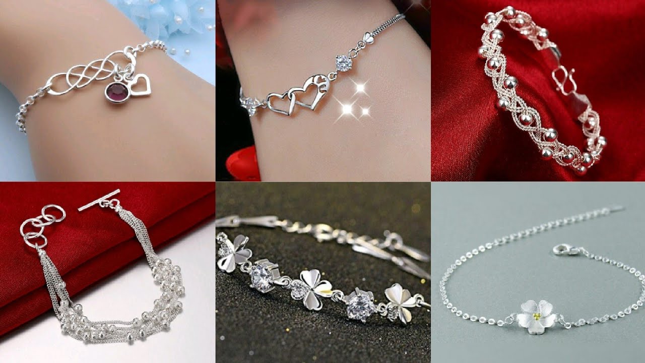 Silver Bracelet Design For Girls/Silver Bracelet For Girls/New Stylish Silver Bracelet Design Images