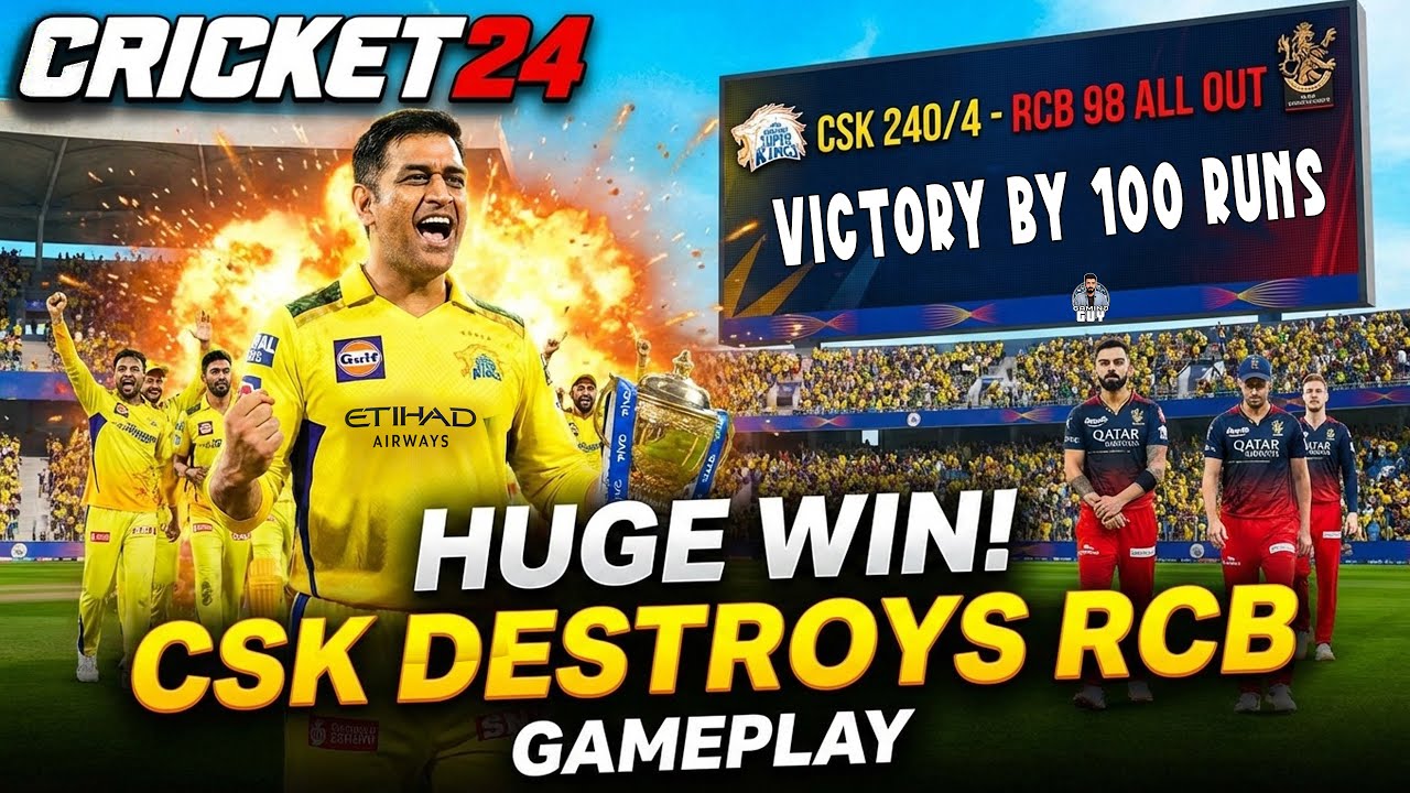 RCB-யை முடித்துவிட்டோம் | 10-OVER with latest SQUAD | (PS5) - Cricket 24 | Gaming Guy - தமிழ்