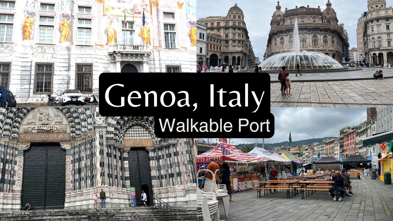 Exploring Genoa, Italy cruise port with no booked excursion.