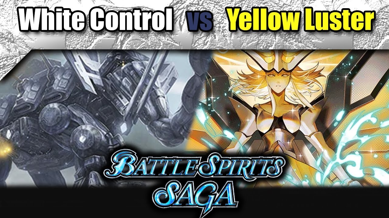 Battle Spirits Saga - White control vs Yellow luster - gameplay replay