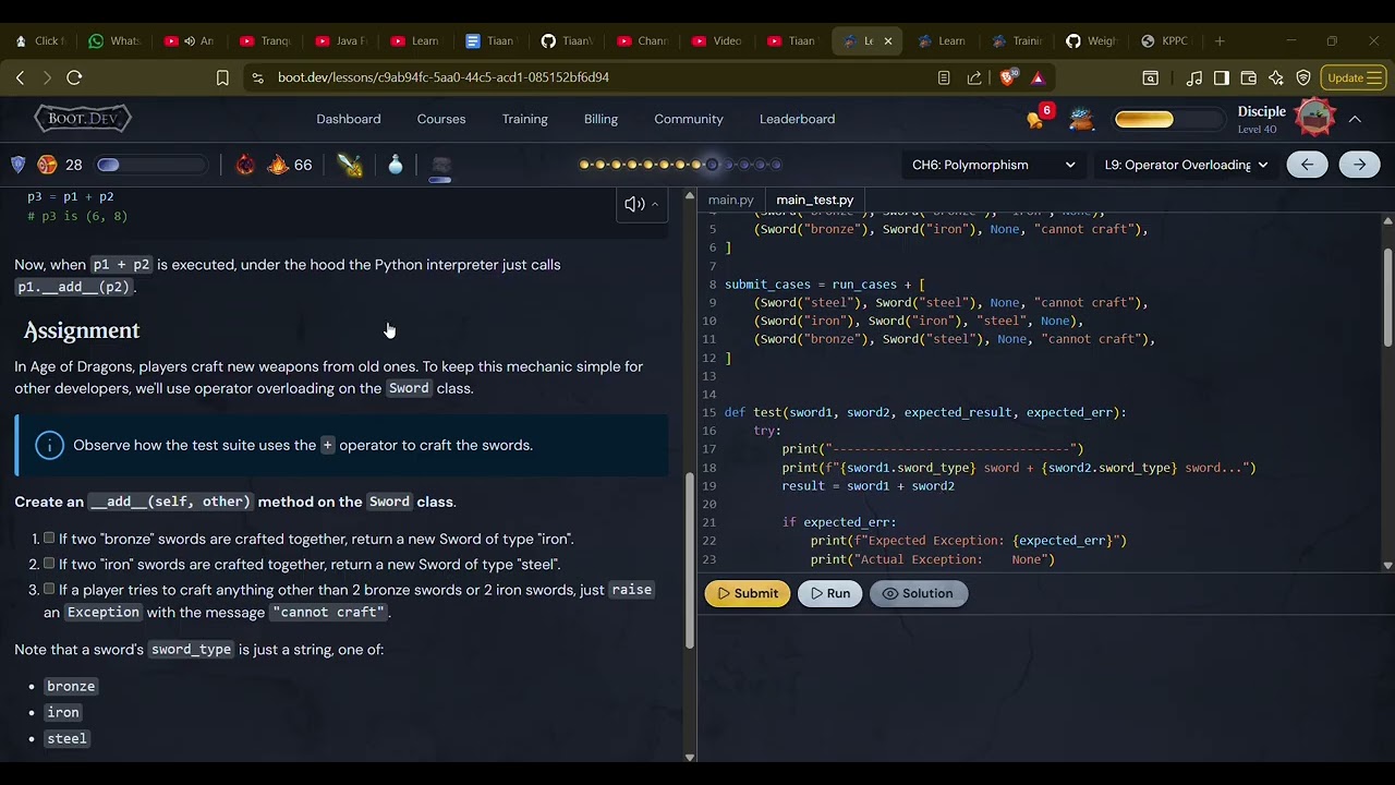 Becoming A Backend Software Dev - Learn Object Oriented Programming in Python p13