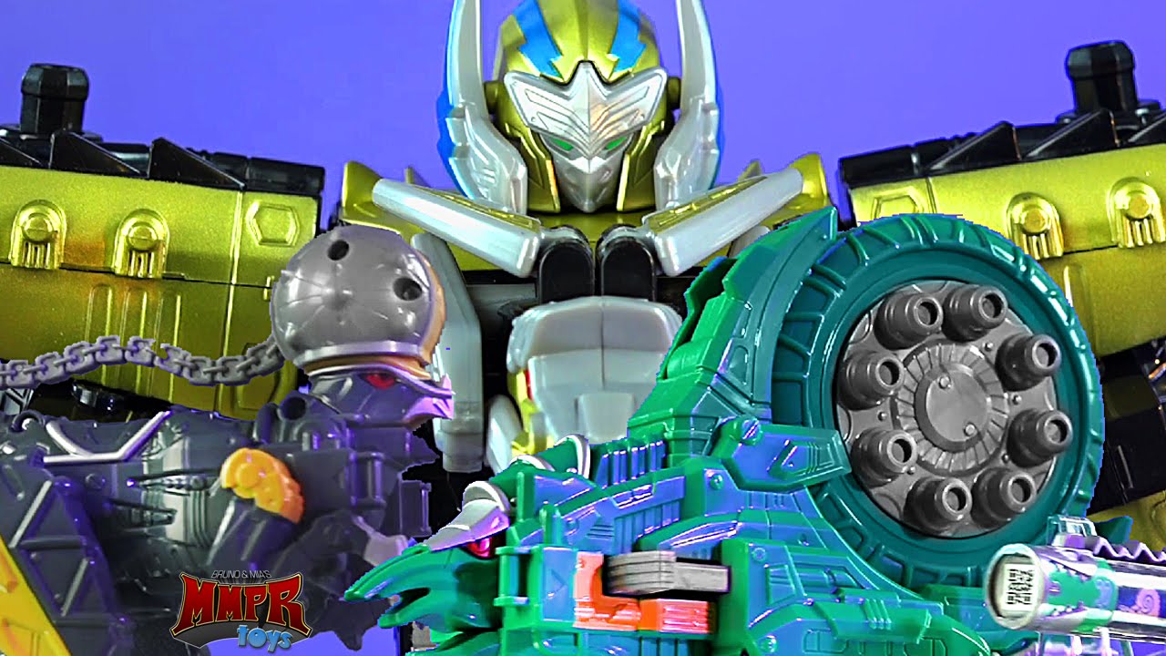 Power Rangers Ptera Charge Megazord, Pachy Zord, & Ammonite Zord Review! WINNERS! (Dino Charge Toys)