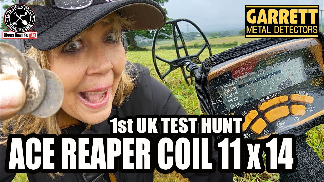 NEW Garrett ACE Reaper Coil I 1st UK TEST hunt I Garrett ACE 400i its a BEAST!