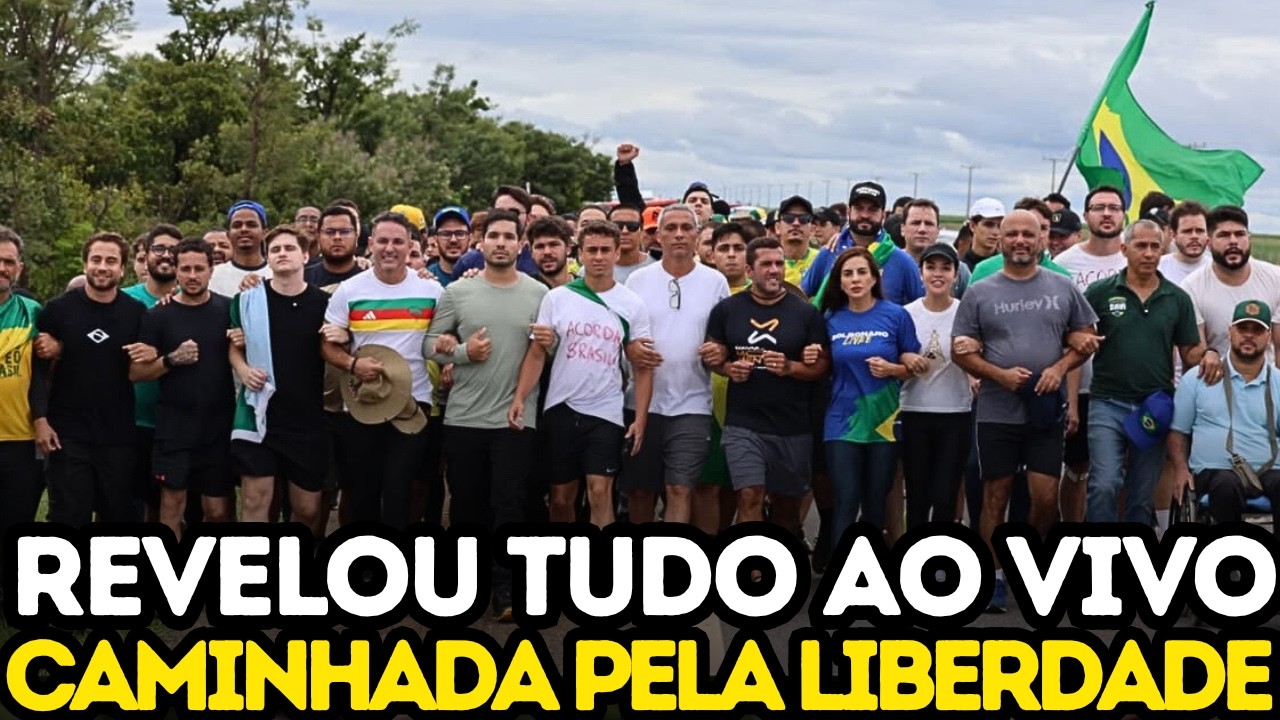 AGORA | O CORO DA COMENDO NA CAMINHADA PELA LIBERDADE AO VIVO | TERCEIRO DIA | NIKOLAS REVELOU TUDO!
