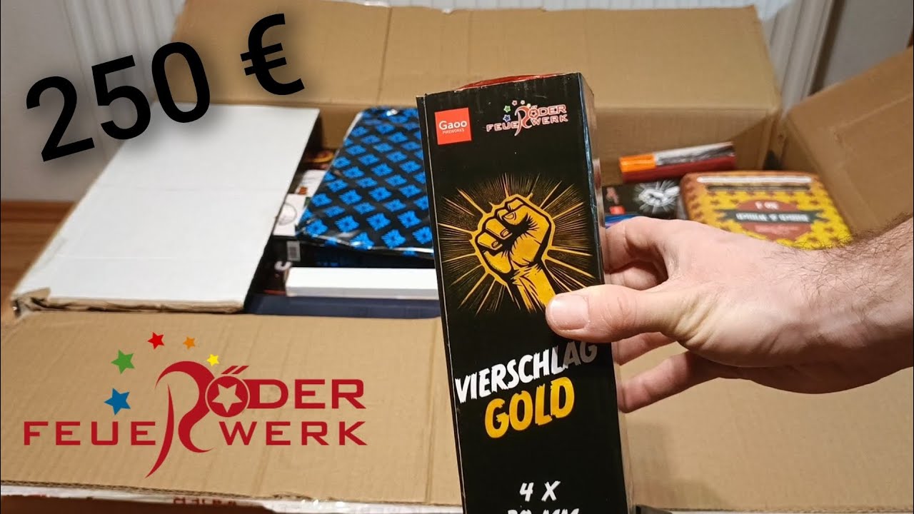 Unboxing 250 € Röder Feuerwerk Bestellung | Silvester LJ