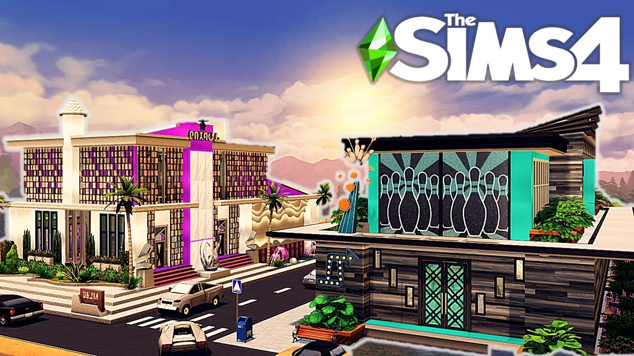 THE SIMS 4 - STOPMOTION -  CONSTRUINDO PARA INSCRITOS - BOATE + BOLICHE - SEM CPs