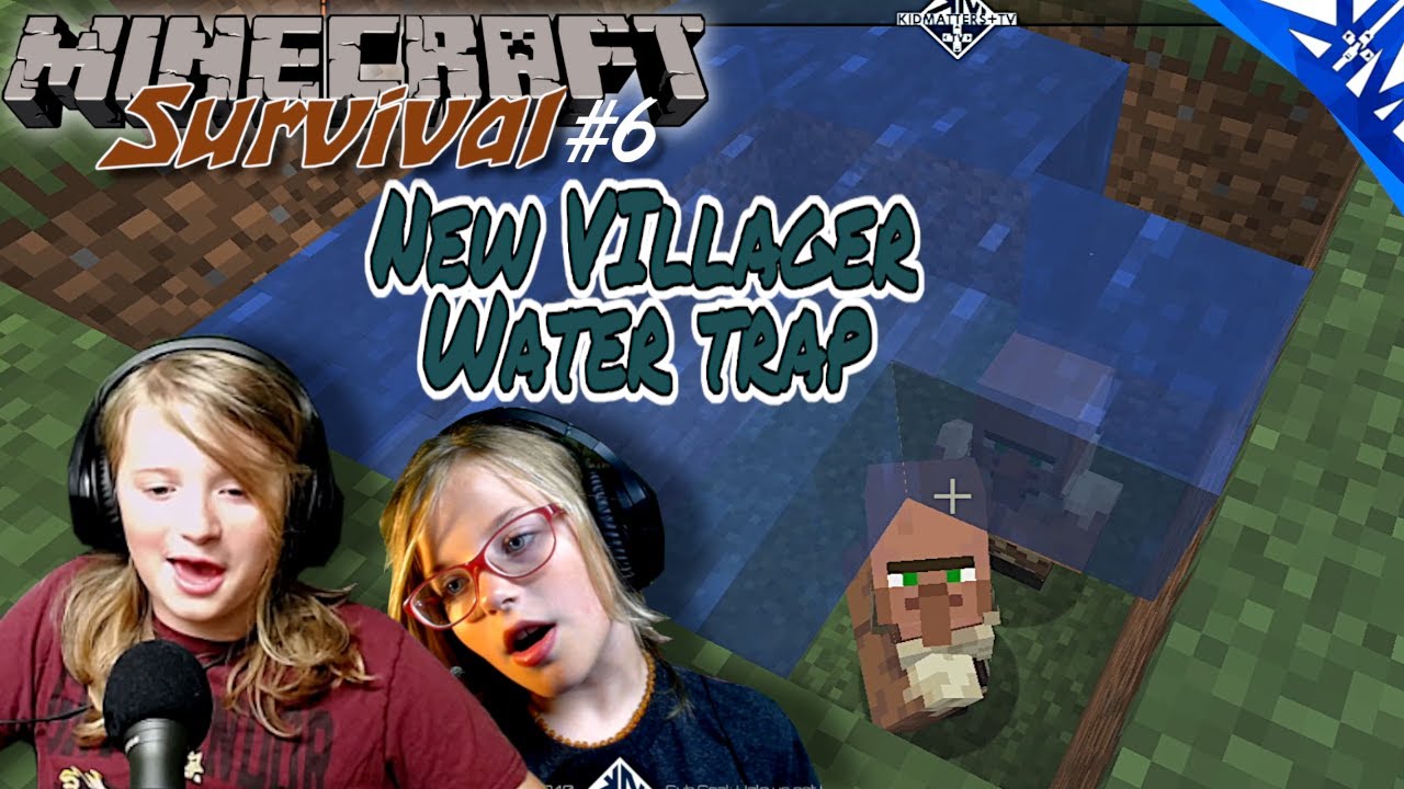 WEIRD Water Trap ensnares New Villagers, and the Skeletons' Gold | Minecraft Survival #6