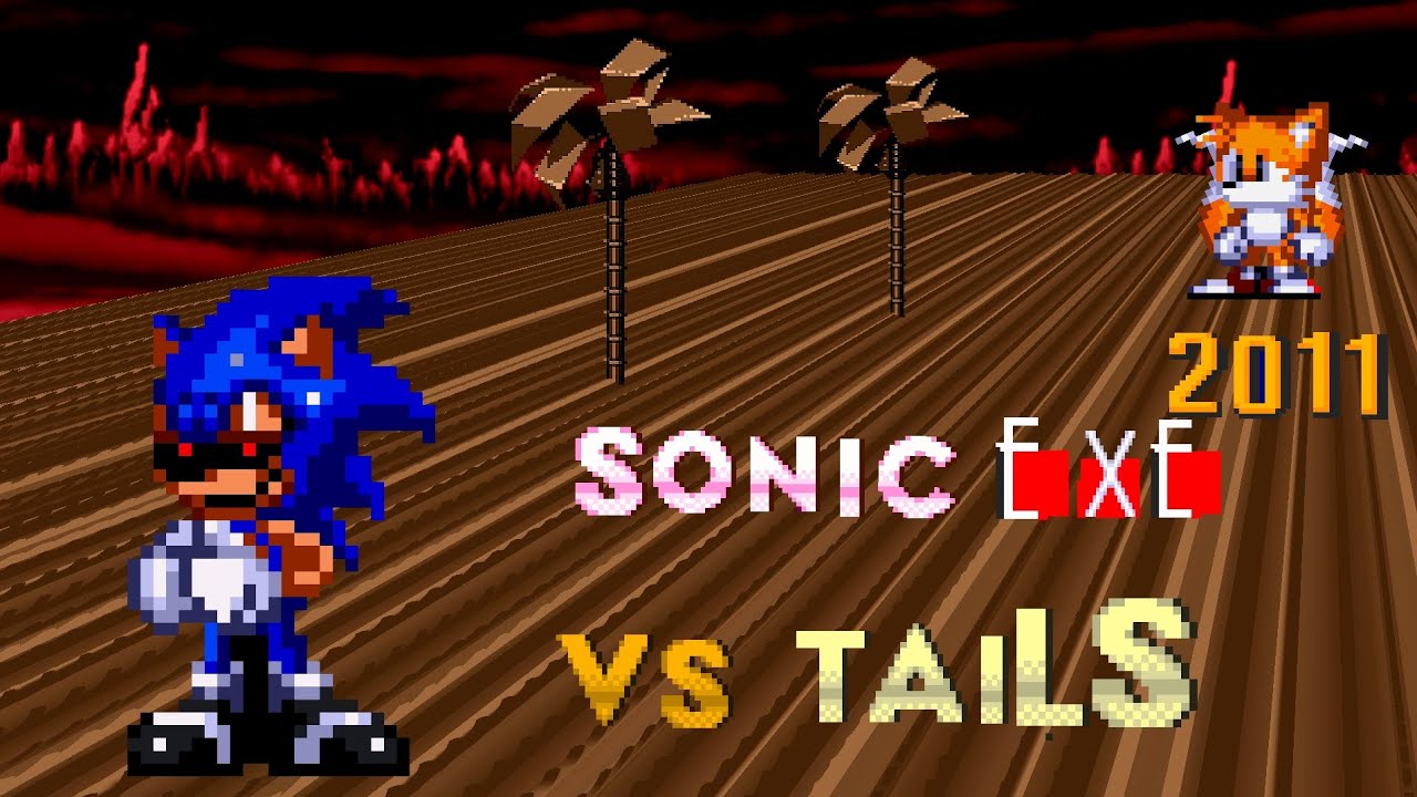Sonic.exe 2011X Vs Tails ||Sonic.exe sprite animation 