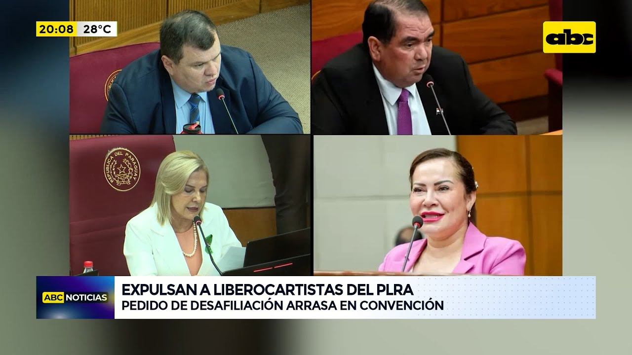 Convenci&oacute;n PLRA: expulsan del partido a senadores liberocartistas por 20 a&ntilde;os