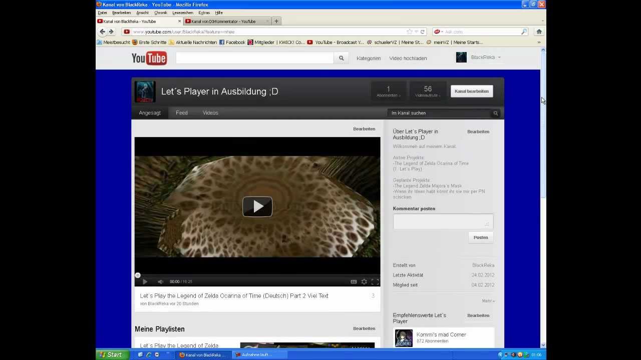 Info Video vom 25.2.12: D3rKommentator und  LP Zelda OOT