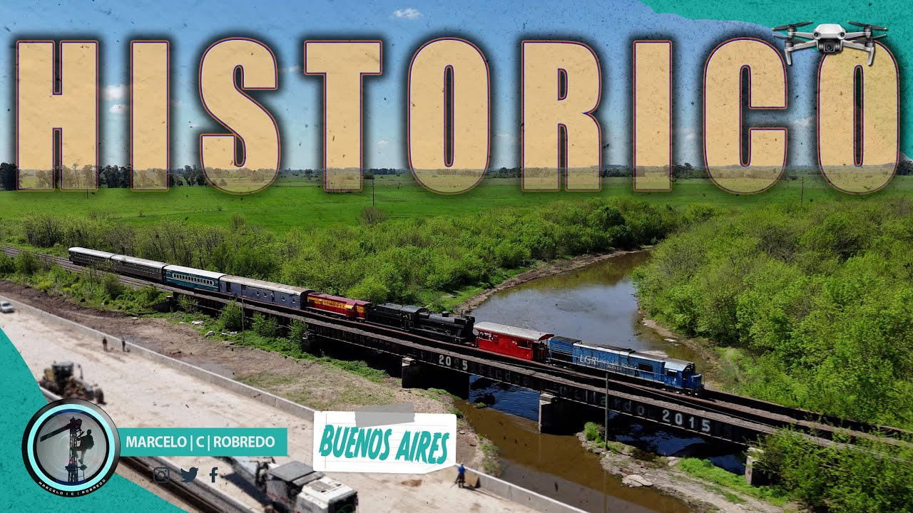 🚁F.C.G.R. | HISTÓRICO TREN A CHASCOMÚS | Vapor y emociones [4K] [ARG]