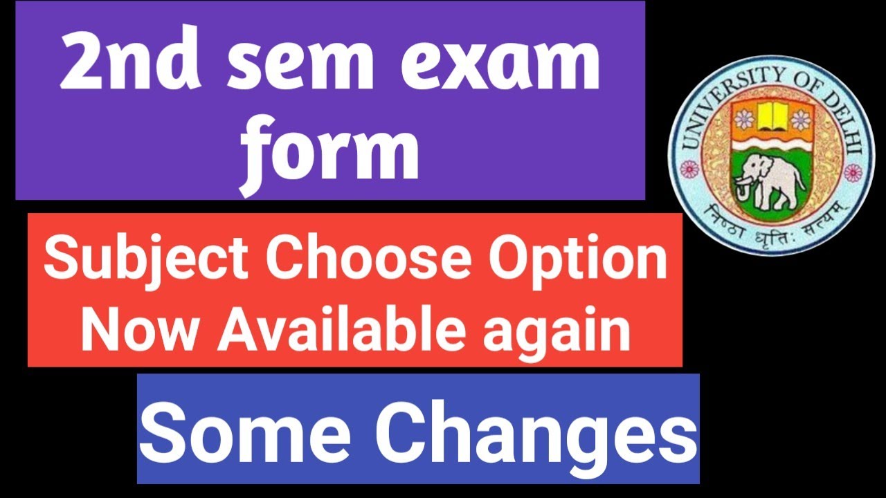 SOL 2nd semester exam form released again 2021 | Ameeninfo