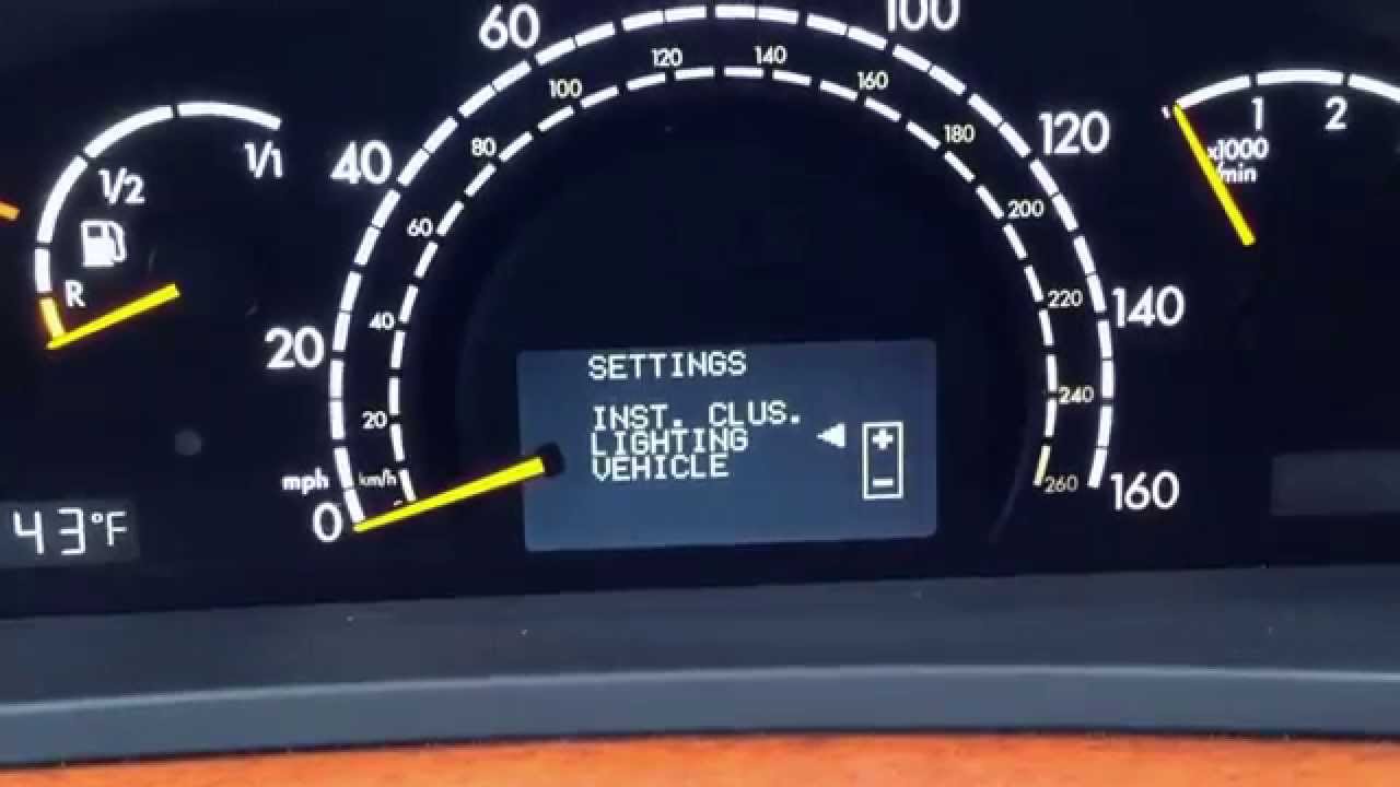 HOW TO USE: Instrument Cluster functions for Mercedes Benz MPG, lights, navi S E C A class BRC