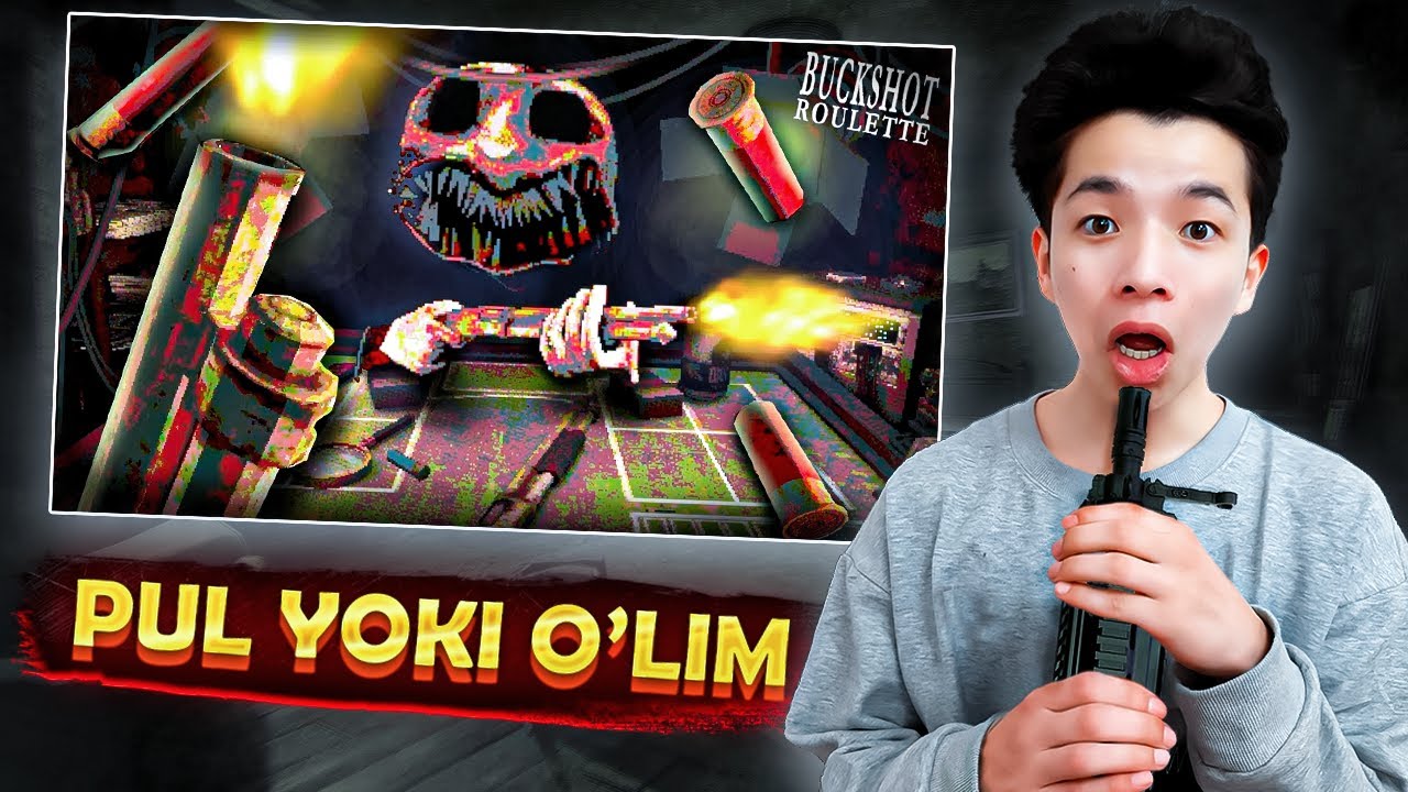 Qo'rqinchli o'yin ! Pul yoki o'lim ! Buckshot roulette !