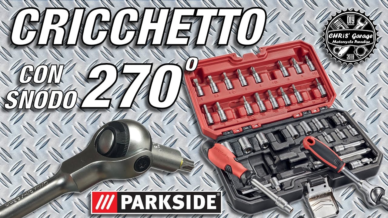 PARKSIDE Set Chiavi a Cricco con snodo a 270° in set da 37 o 39 pezzi Cricchetti a 22,99 €