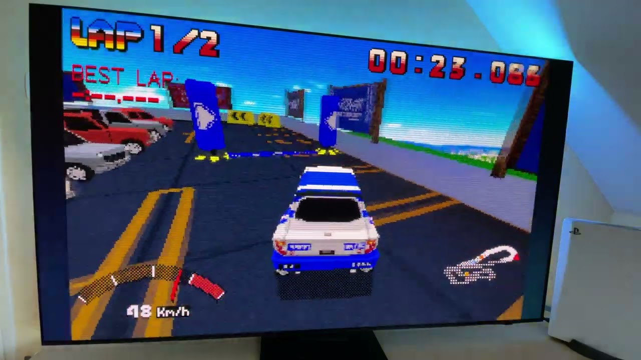 Parking garage rally on Steam deck - gameplay