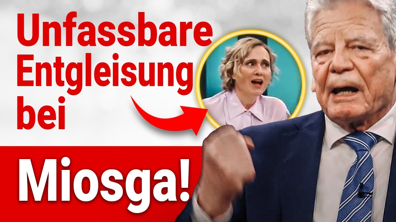 Miosga: Gauck zieht über Ostdeutsche her: Altdeutsch, kulturell isoliert, ohne Eigenverantwortung!