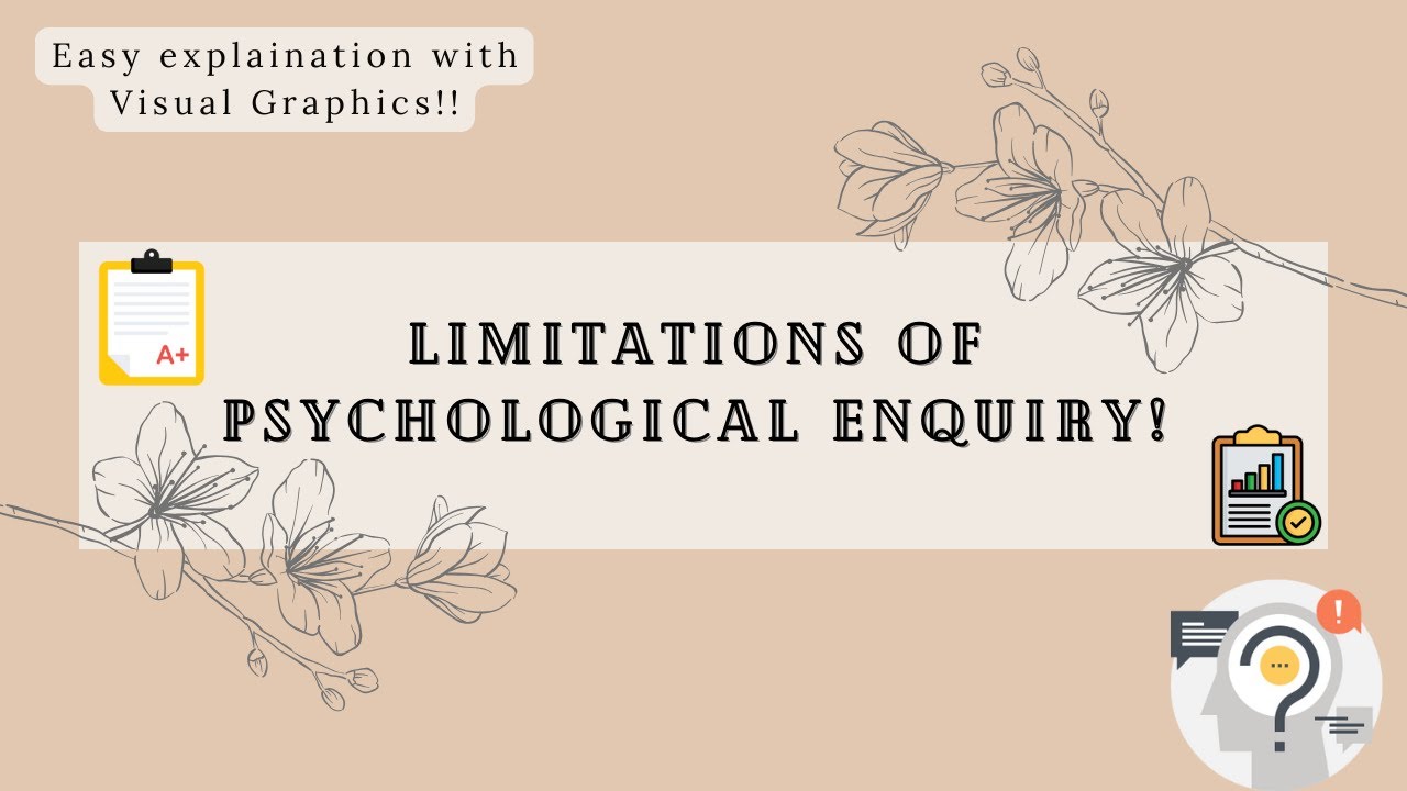 Limitations of Psychological Enquiry🧠| Class 11th Chapter 2
