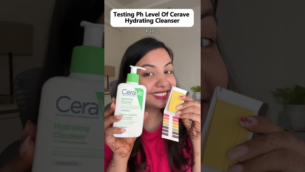 Testing ph level of Cerave Cleanser #phtesting #phtest #facewashroutine #ceraveskincare