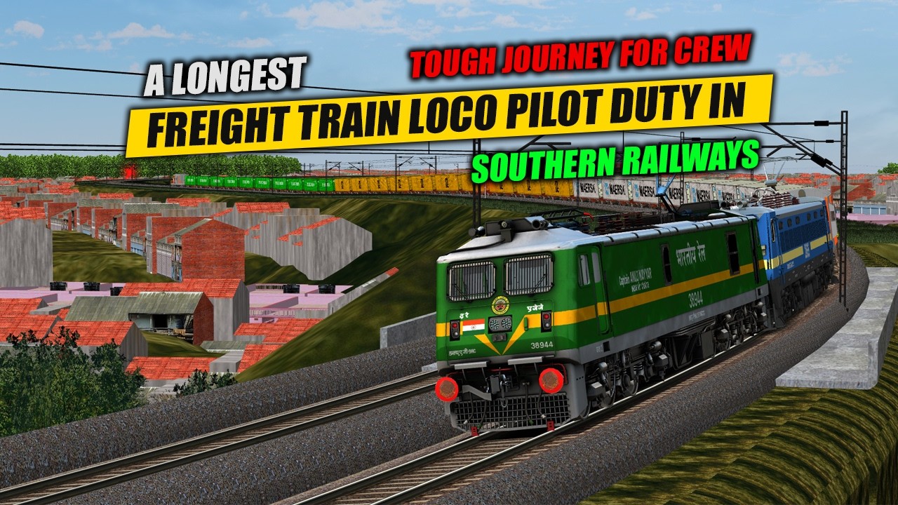 🔴LIVE | PART -2 | TOUGH FREIGHT LOCO PILOT DUTY IN MSTS GOODS TRAIN LOCO PILOT #msts #mstslivetamil