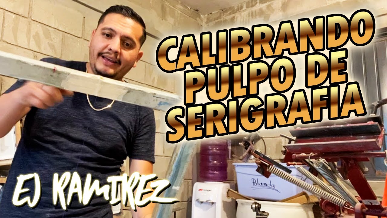 CALIBRANDO MI PULPO DE SERIGRAFIA MARCA MAKIGRAFICS // Ej Ramirez