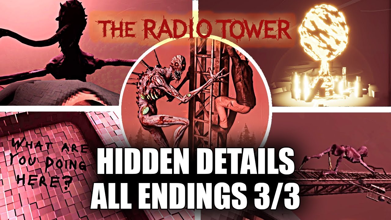 The Radio Tower - Hidden Details & All Endings 3/3 & Achievements (Showcase)