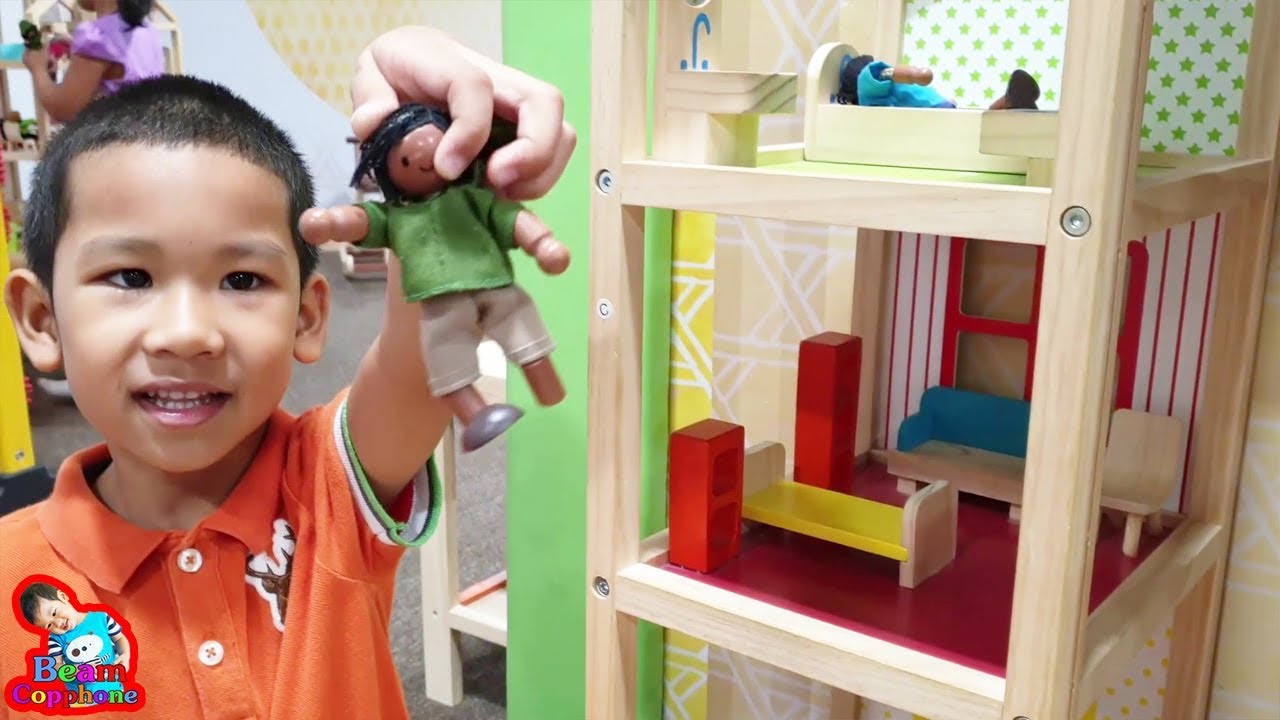 น้องบีม | ของเล่นไม้รถไฟบทบาทสมมุติ เล่นสวนสนุก Kidzoona วีสแควร์นครสวรรค์
