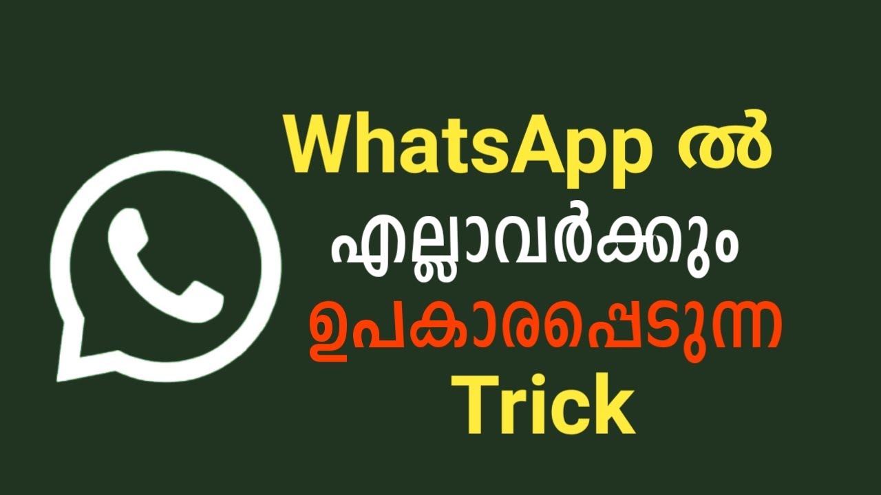 Useful WhatsApp Trick Malayalam | Best WhatsApp Trick Malayalam
