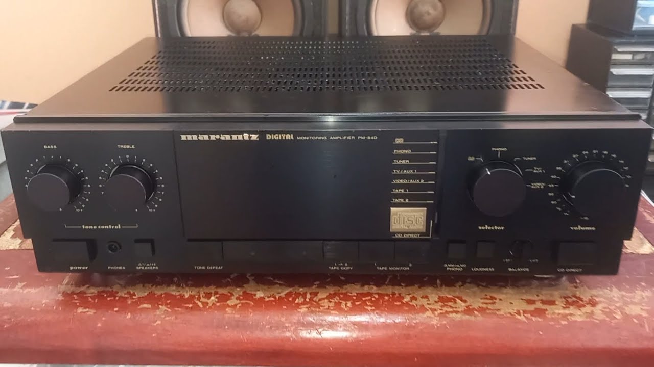 ทดสอบ แอมป์สวยคลาสิคเสียงดี  MARANTZ PM-54D MADE IN JAPAN  