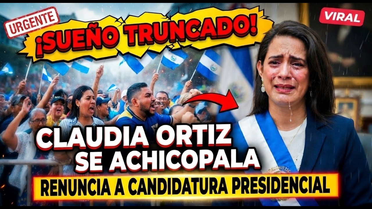🚨¡ÚLTIMA HORA! Claudia Ortiz se ACHICOPALA y RENUNCIA a la Candidatura Presidencial😭