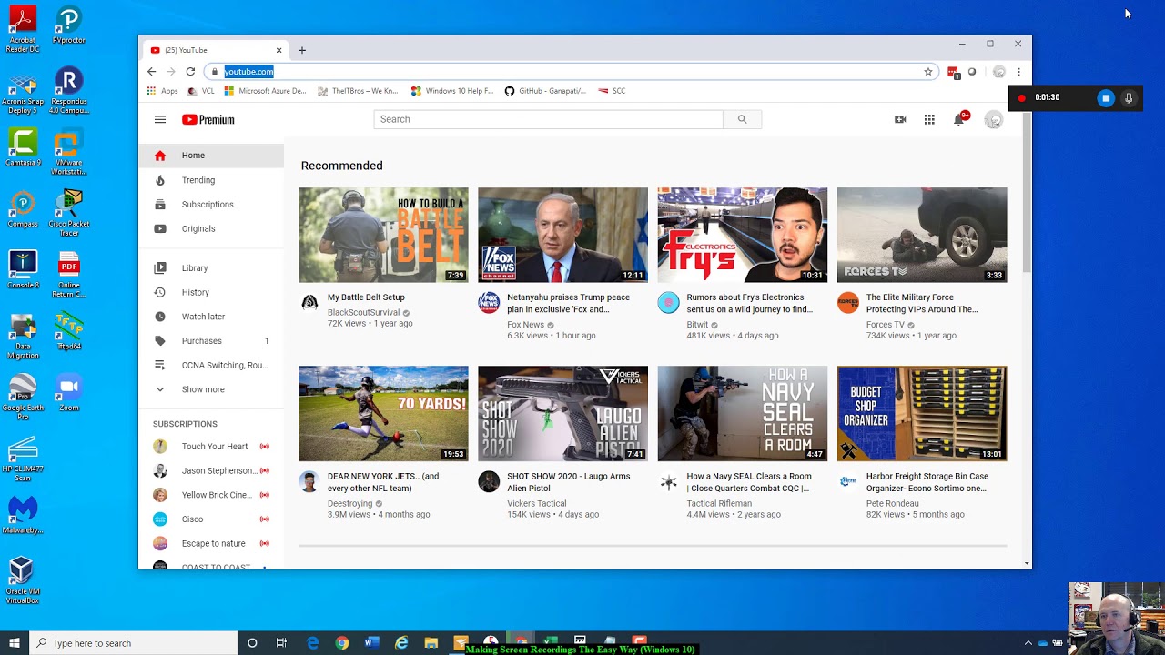 Making Screen Recordings The Easy Way in Windows 10 - No Software to Download!