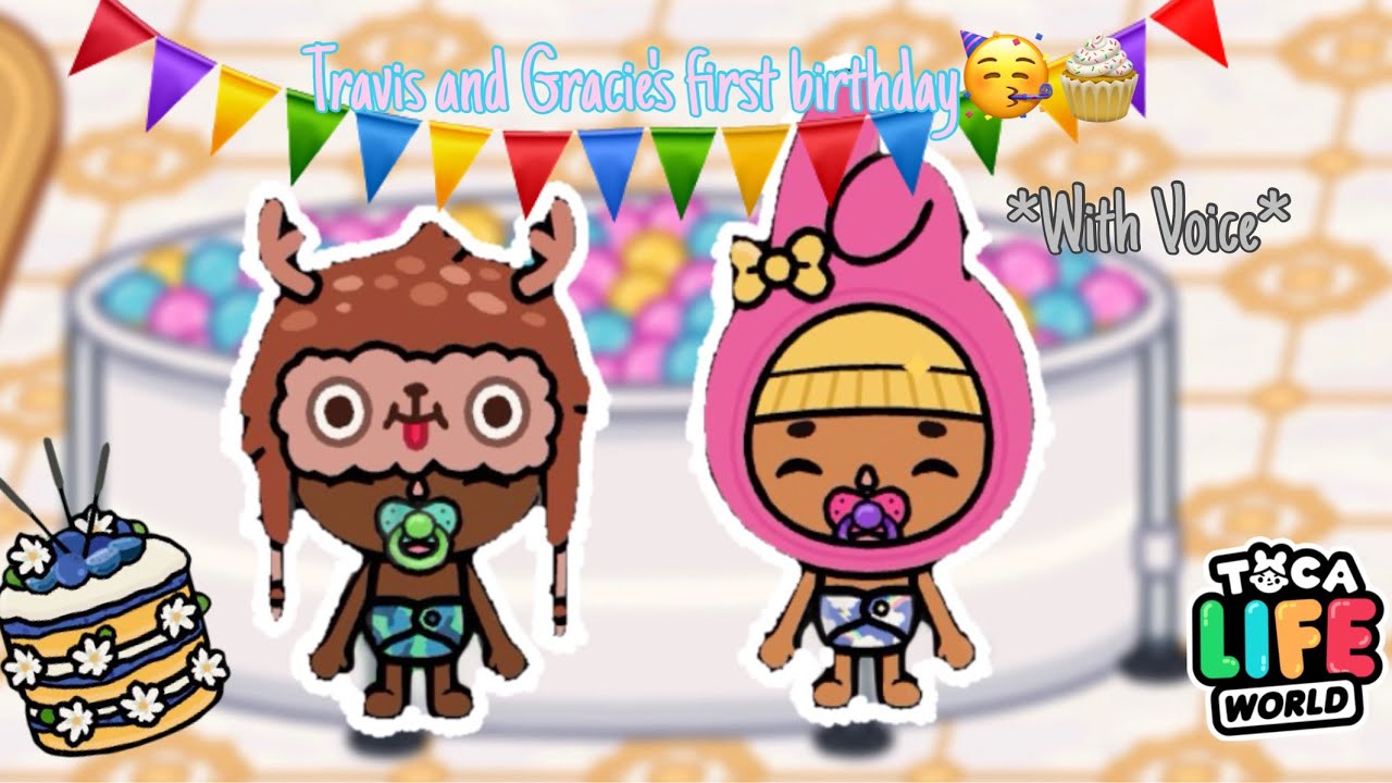 Travis and Gracie's 1st birthday🥳🎂(*With Voice*)