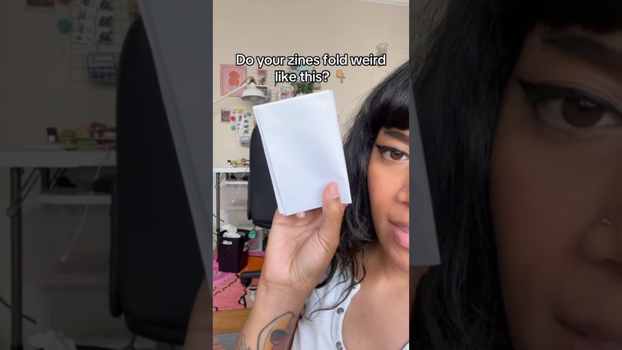 FOLD YOUR ZINE PERFECTLY 99.9% OF THE TIME ✅