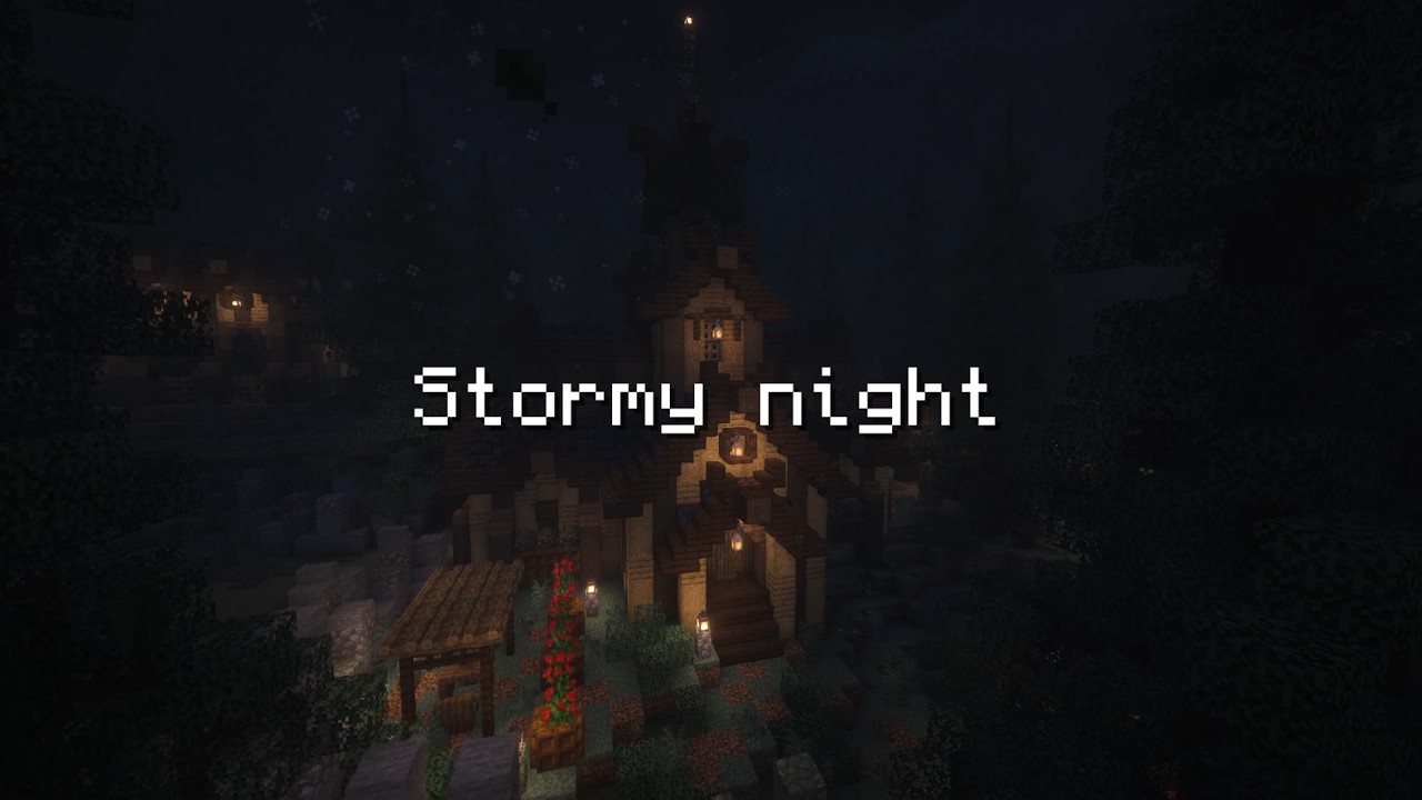 Stormy night (Minecraft music & storm)