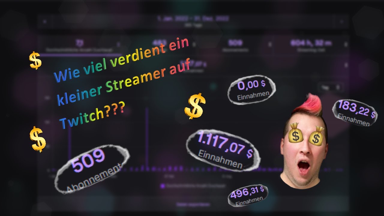 Wie viel verdient ein kleiner Streamer auf Twitch?