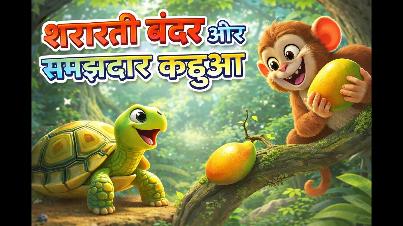 सरारती बंदर और समझदार कछुआ