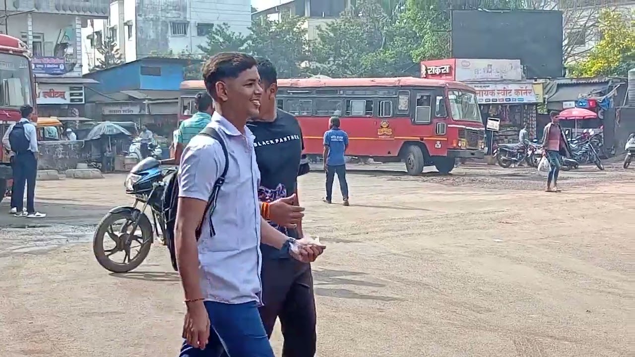 Khed Msrtc Bus Stand #msrtc #bus #travel #vehicles #transport #lalpari #kokan #khed #oldisgold