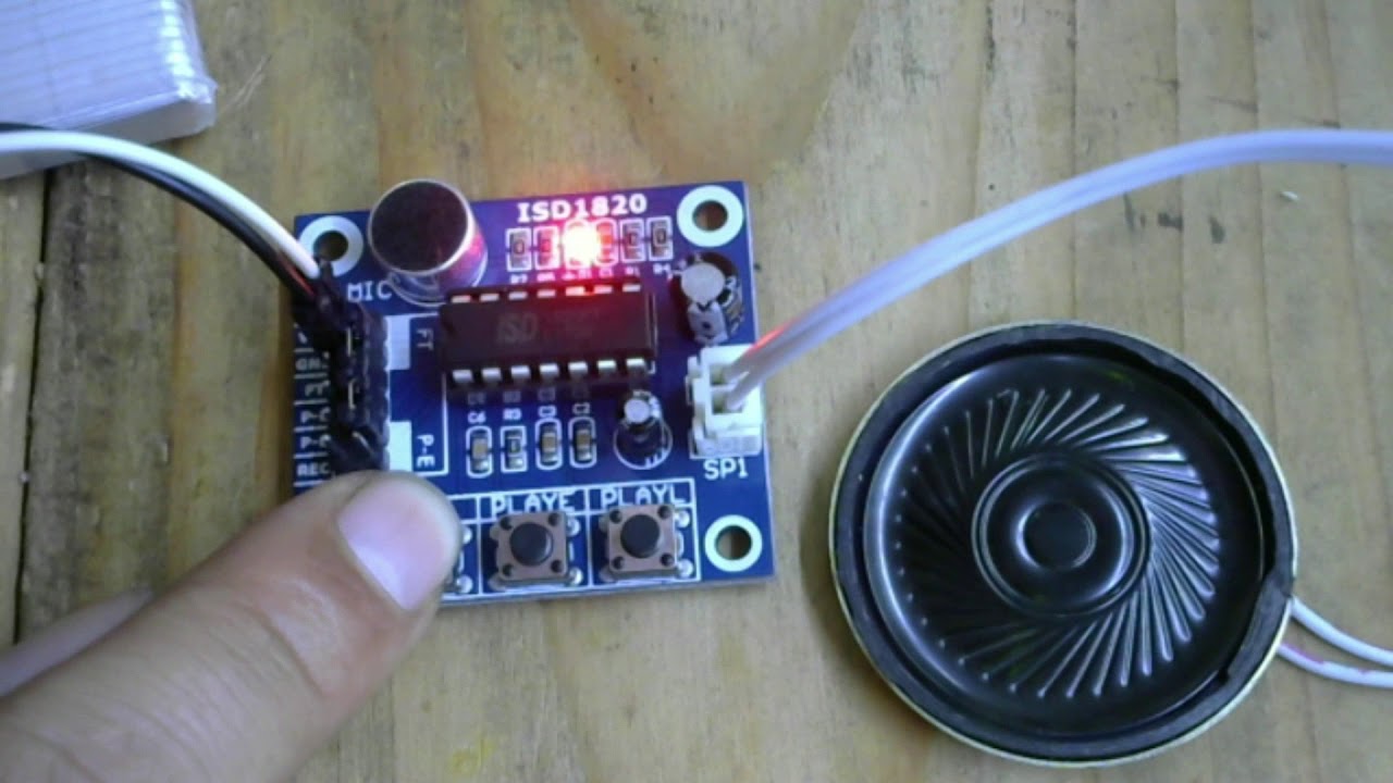 Grabar y reproducir mensajes con ISD1820, Comunidad Arduino Guatemala