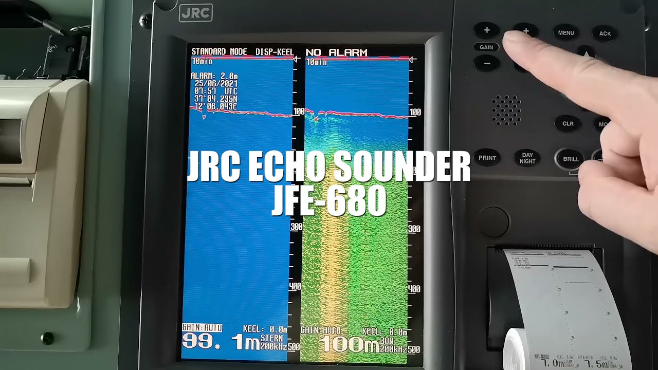 JRC ECHO SOUNDER JFE 680 HOW TO SET THE ESSENTIAL PARAMETERS | UASUPPLY