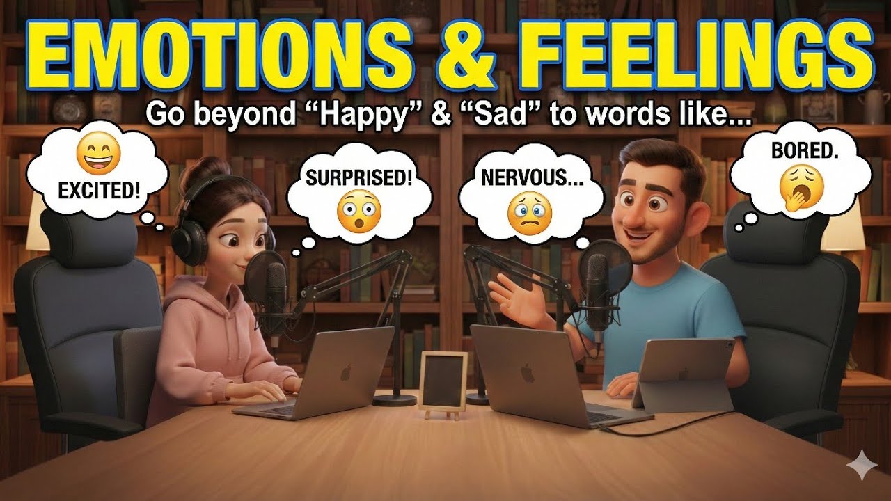 Emotions & Feelings | How to Say How You Really Feel | English for beginners Podcast DAY 24/30