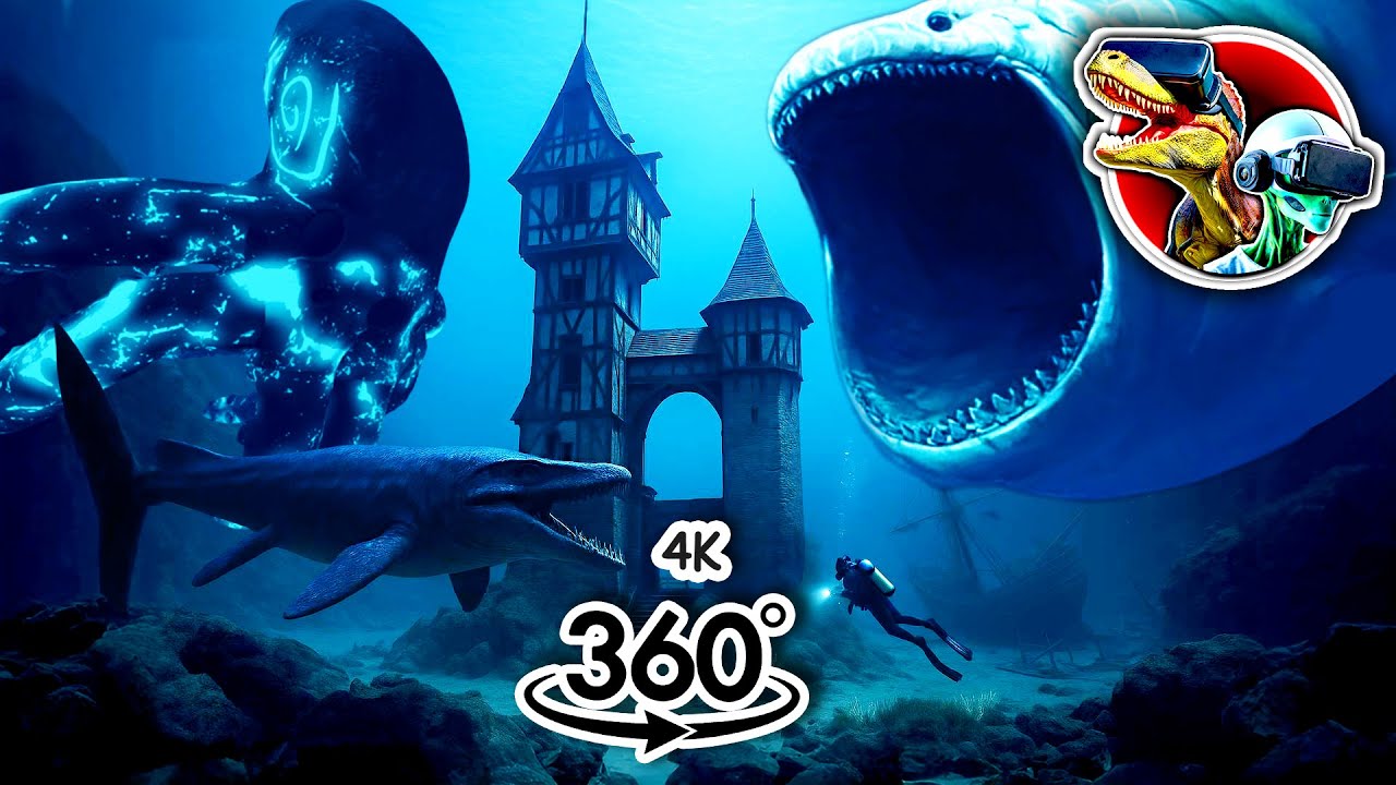 360  Bloop, El Gran Maja, Ningen, Whale, Leviathan and Kraken Sea Monster in House | 360 video 4K