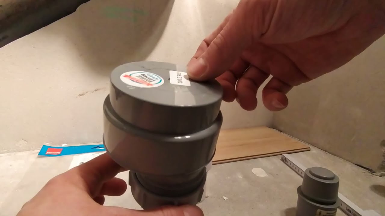 test napowietrzaczy kanalizacji, rura 50