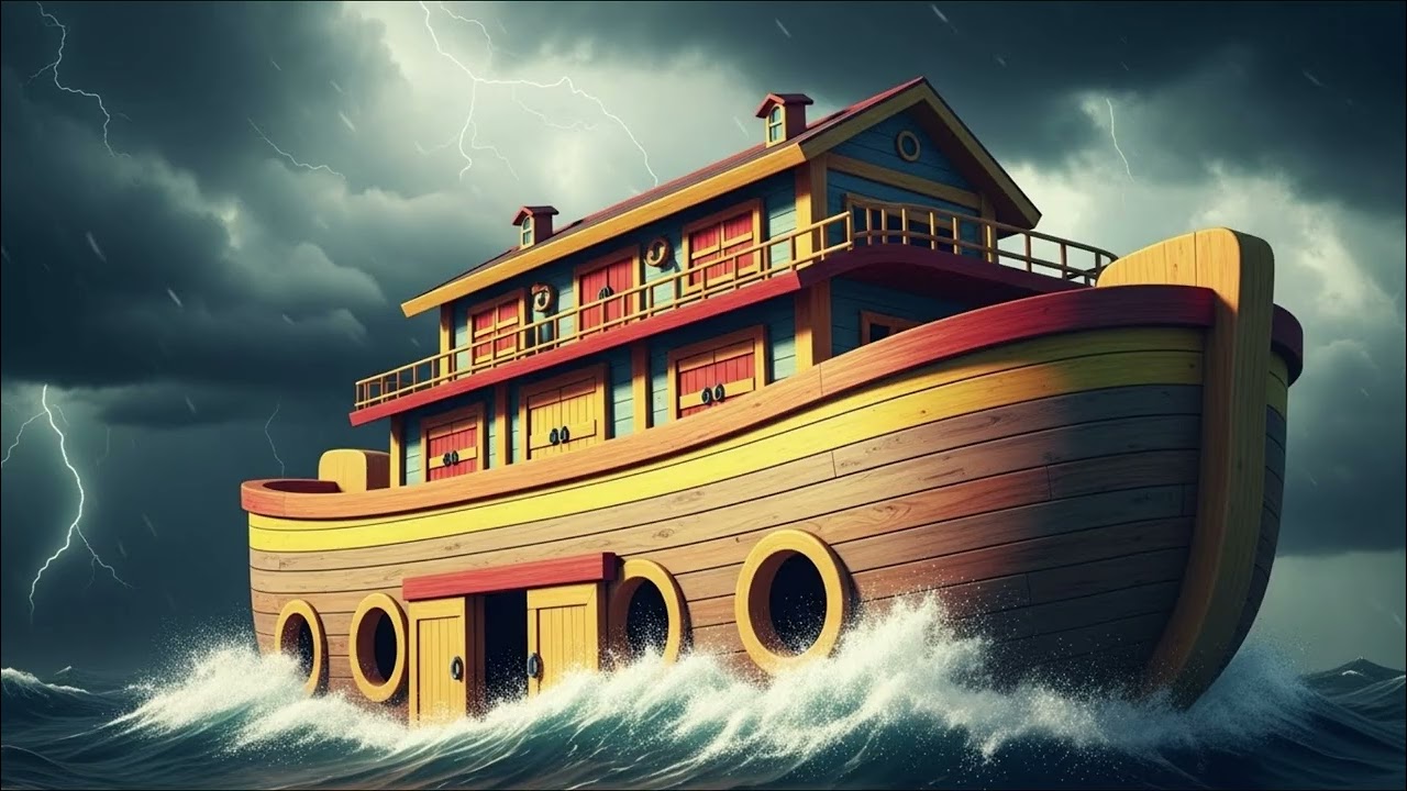 Bible Stories Lullaby – Noah’s Ark 🌙 Christian Bedtime Song for Kids (20 Minutes)