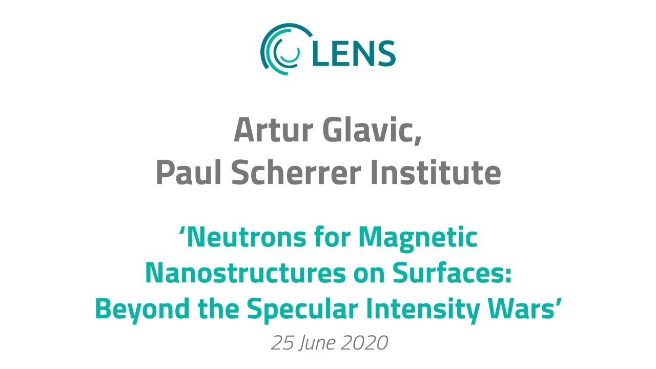 LENS Webinar #2 with Artur Glavic, Paul Scherrer Institute