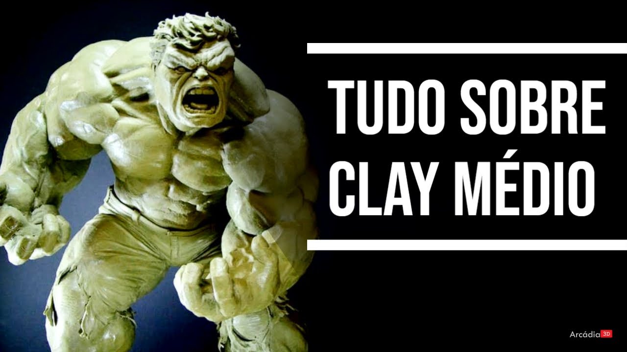 O melhor clay para modelar | Clay Médio | ESCULTURA DE PERSONAGENS | ARCÁDIA 3D