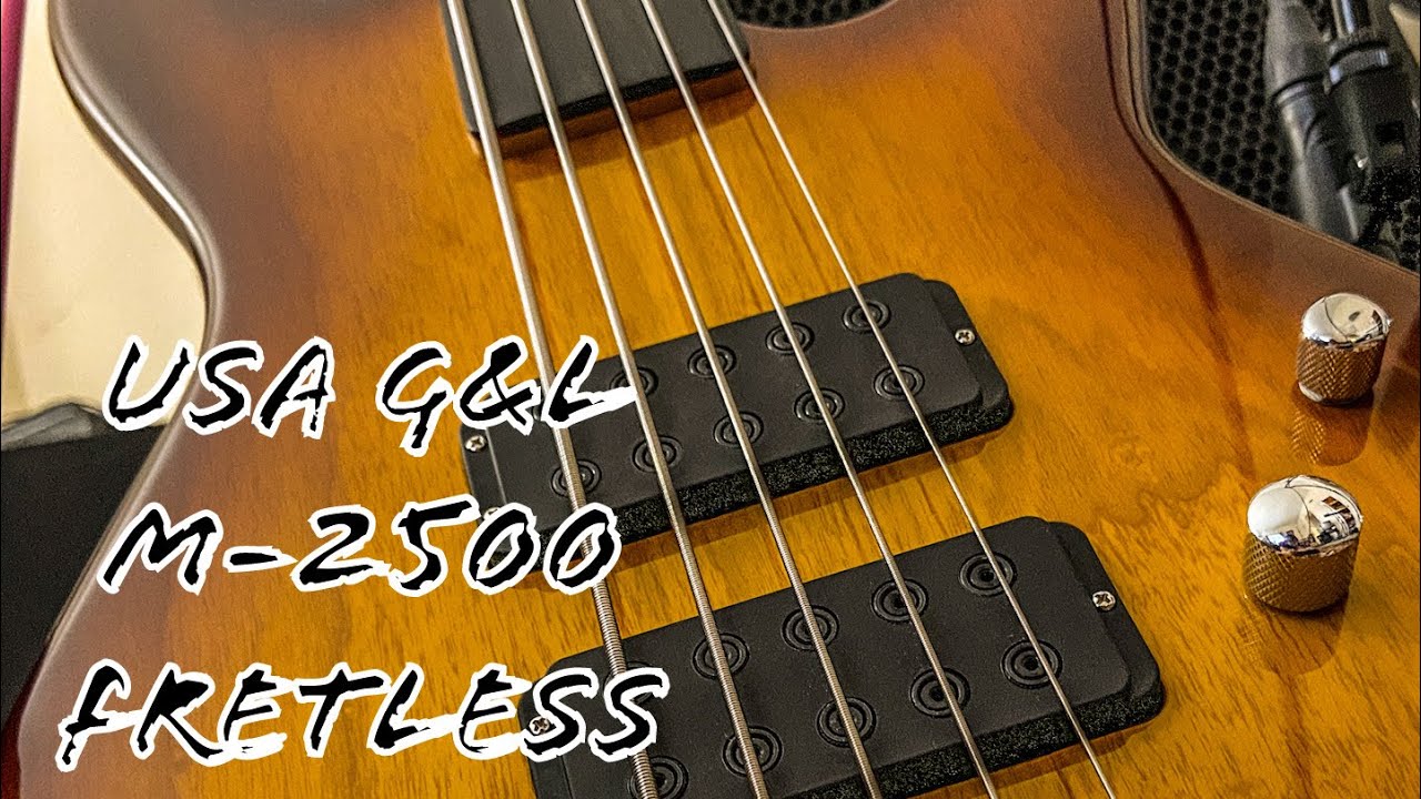 USA G&L M-2500 Fretless Bass Demo